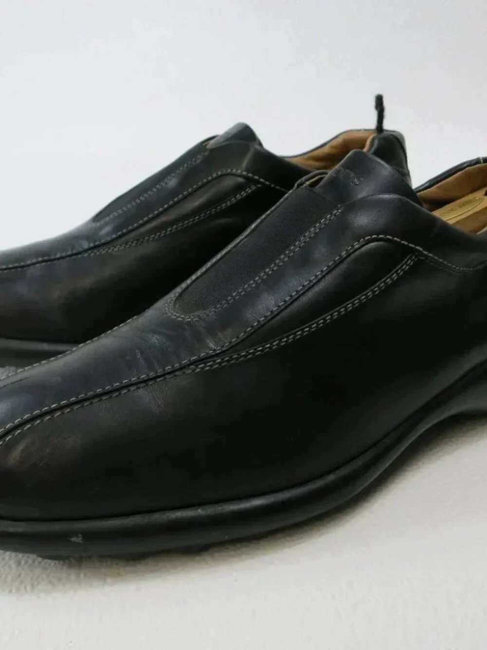 Tod's 8.5 Leather Padded Comfort Loafers Slip On Comfort Men's Shoes Size 9.5